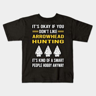 Smart People Hobby Arrowhead Hunter Hunting Arrowheads Kids T-Shirt